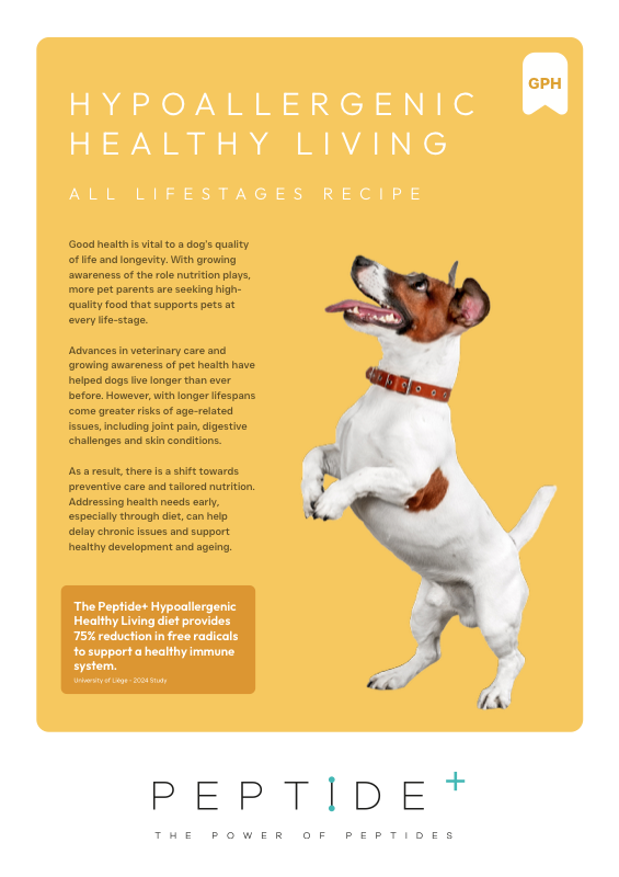 Preview of the Peptide Healthy Living dog food recipe guide