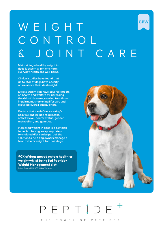 Preview of the Peptide Weigh Control and Joint care dog food recipe guide
